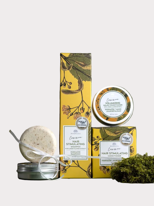 Nurme Volumizing Geschenkset | Birke & Lindenblüte | 4-teiliges Haarpflege-System