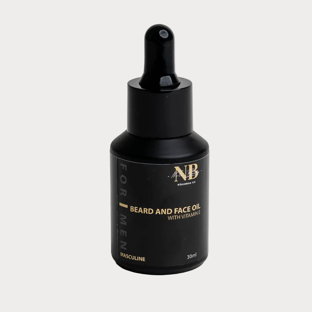 Face and Beard Oil for Men with Vitamin E, 30ml