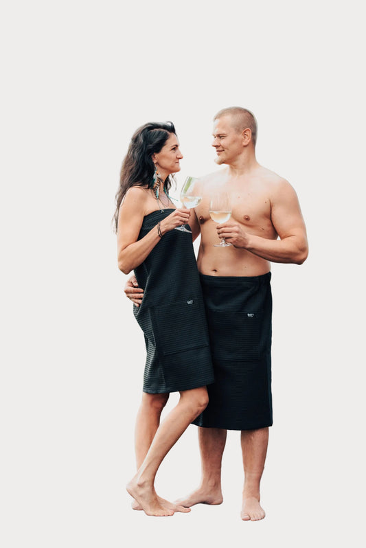 Spa Wrap for Men - Cotton Waffle