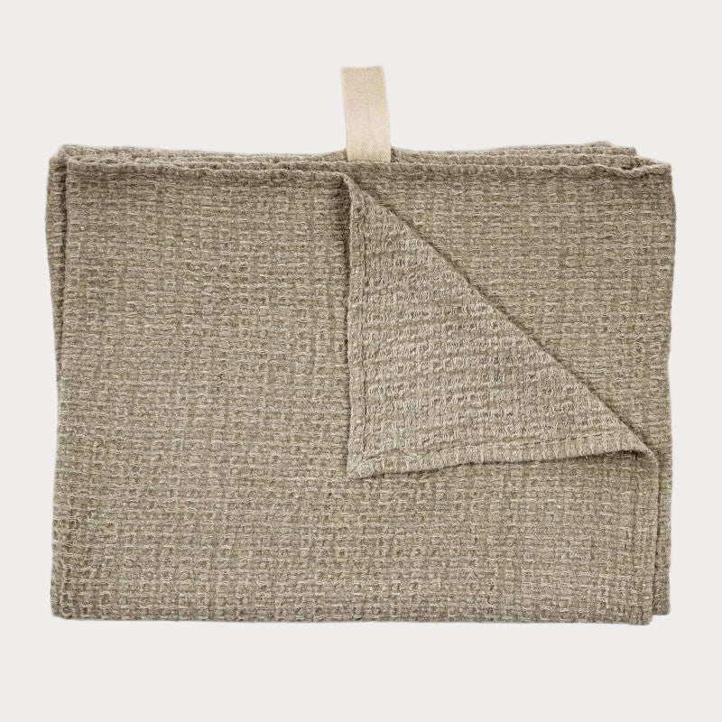 Big Linen Towel - Textured Grey