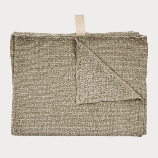 Big Linen Towel - Textured Grey