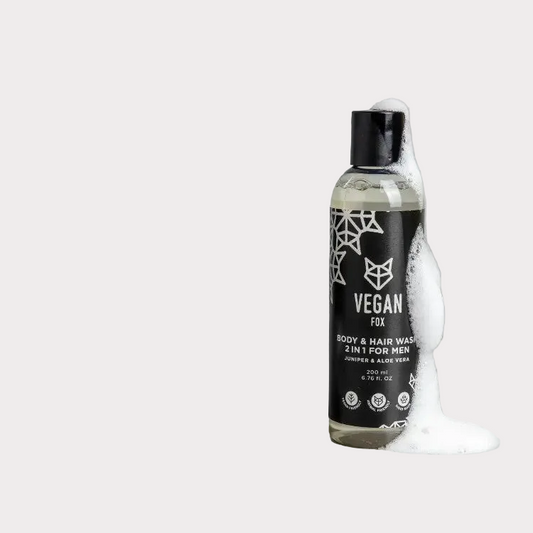 Vegan Fox Body & Hair Wash | 2-in-1 Pflege | Zeder & Grapefruit | 96,4 % Natur