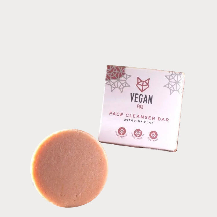 Face Cleanser Bar With Pink Clay, 50g