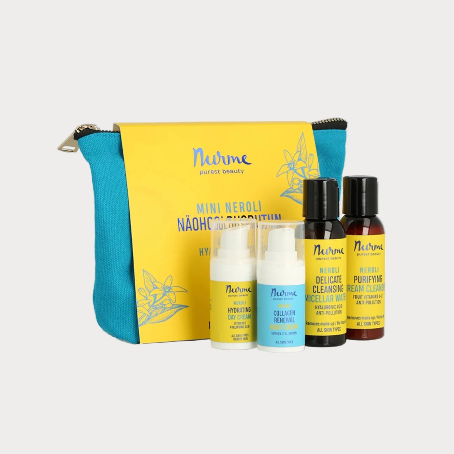 Mini Face Care Routine Gift Set in a Cosmetic Bag