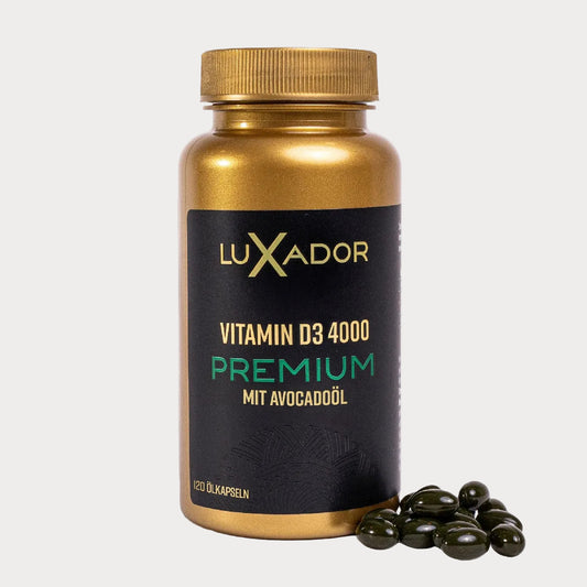 Luxador Vitamin D3 4000 IU Premium N120 – immune support softgels (DE version)