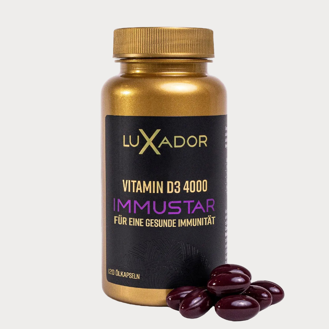Luxador Vitamin D3 4000 IU Immustar N90 – immune support softgels (DE version)
