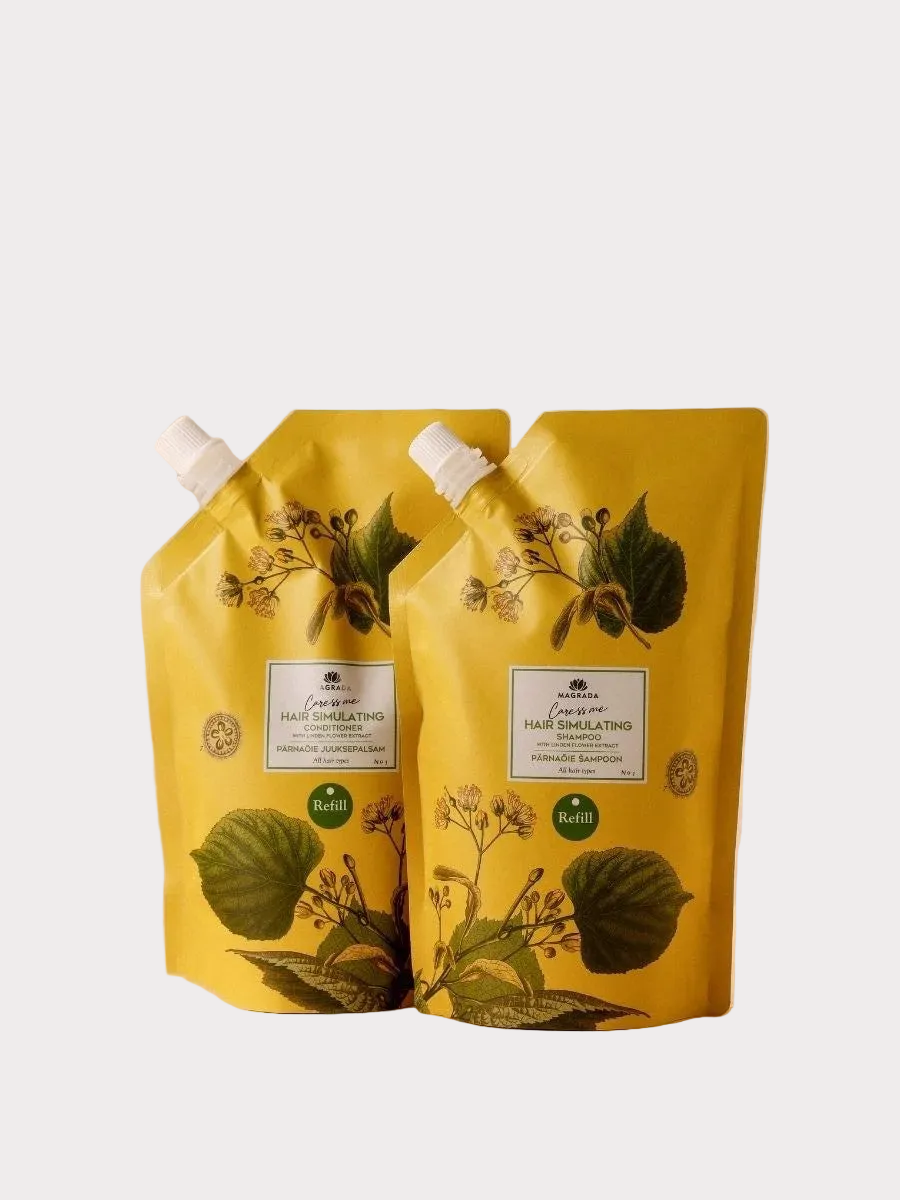 Magrada Lindenblüten-Conditioner | 500 ml Nachfüllpackung | Volumen & Glanz
