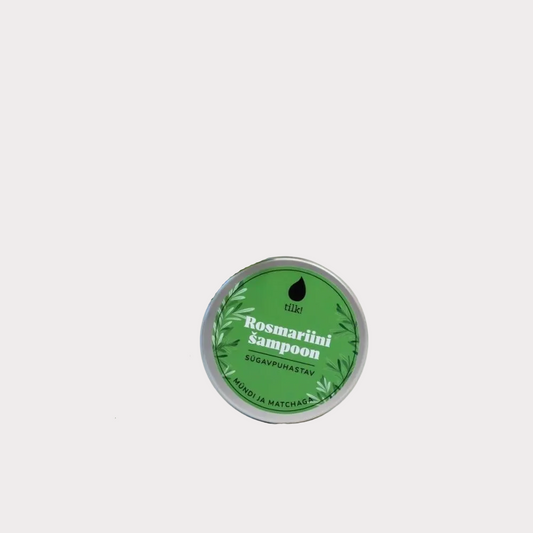 Festes Matcha & Rosmarin Shampoo | Kraft & Glanz | Vegan & Plastikfrei